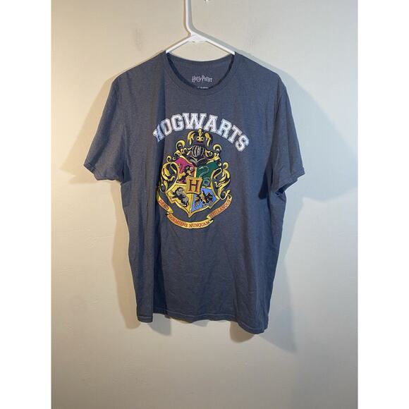 Harry Potter Hogwarts School of Witchcraft & Wizardry T-Shirt Men's L Gray - Picture 2 of 7